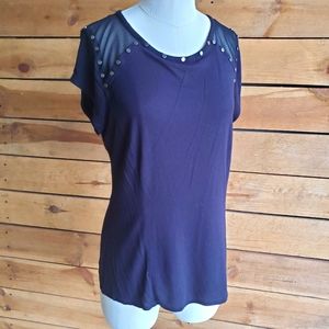 ✨️✨️Black studded Rock & Republic top